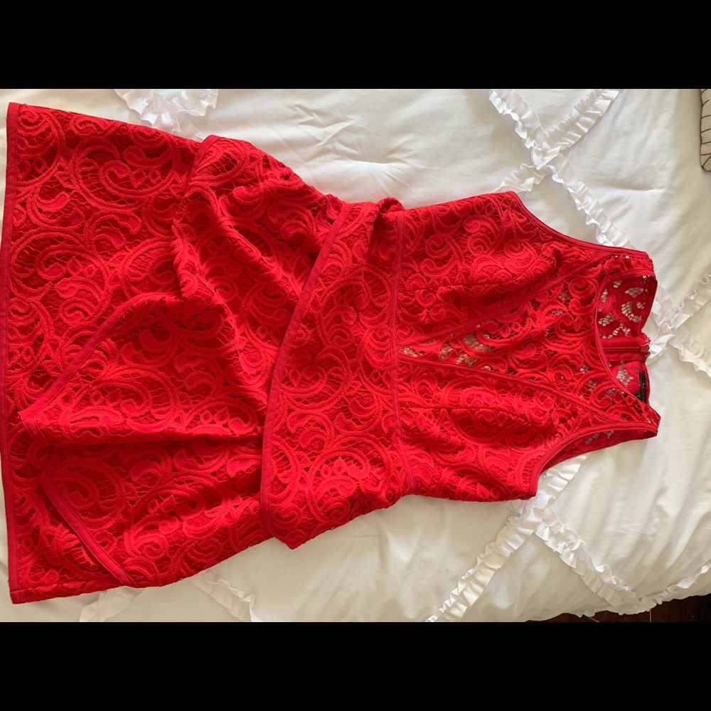 BCBGMaxazria red cocktail dress